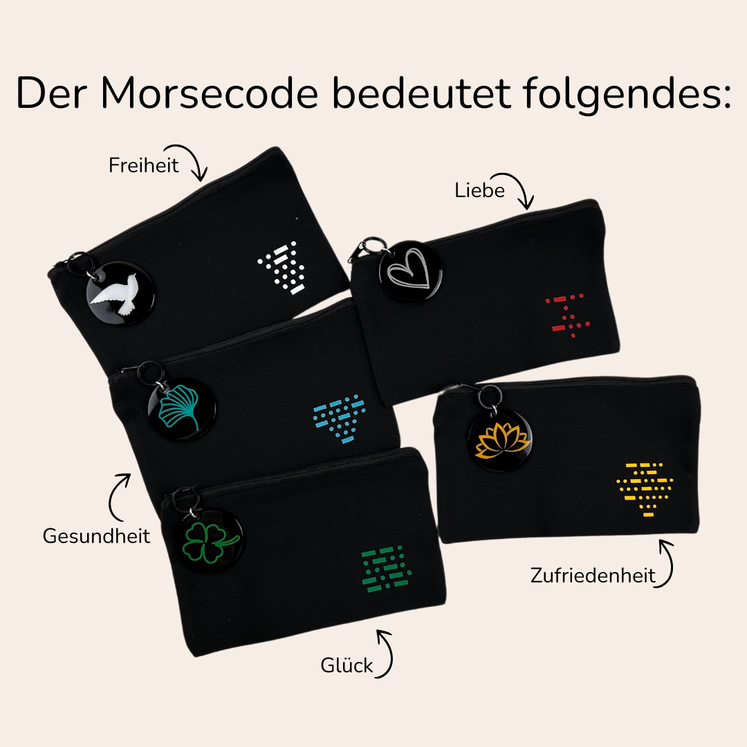 Täschchen mit Morse-Code