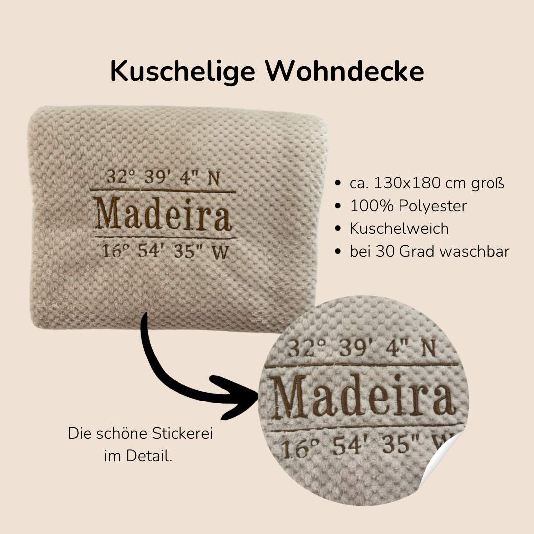 Kuschelige Lieblingsdecke „Madeira“